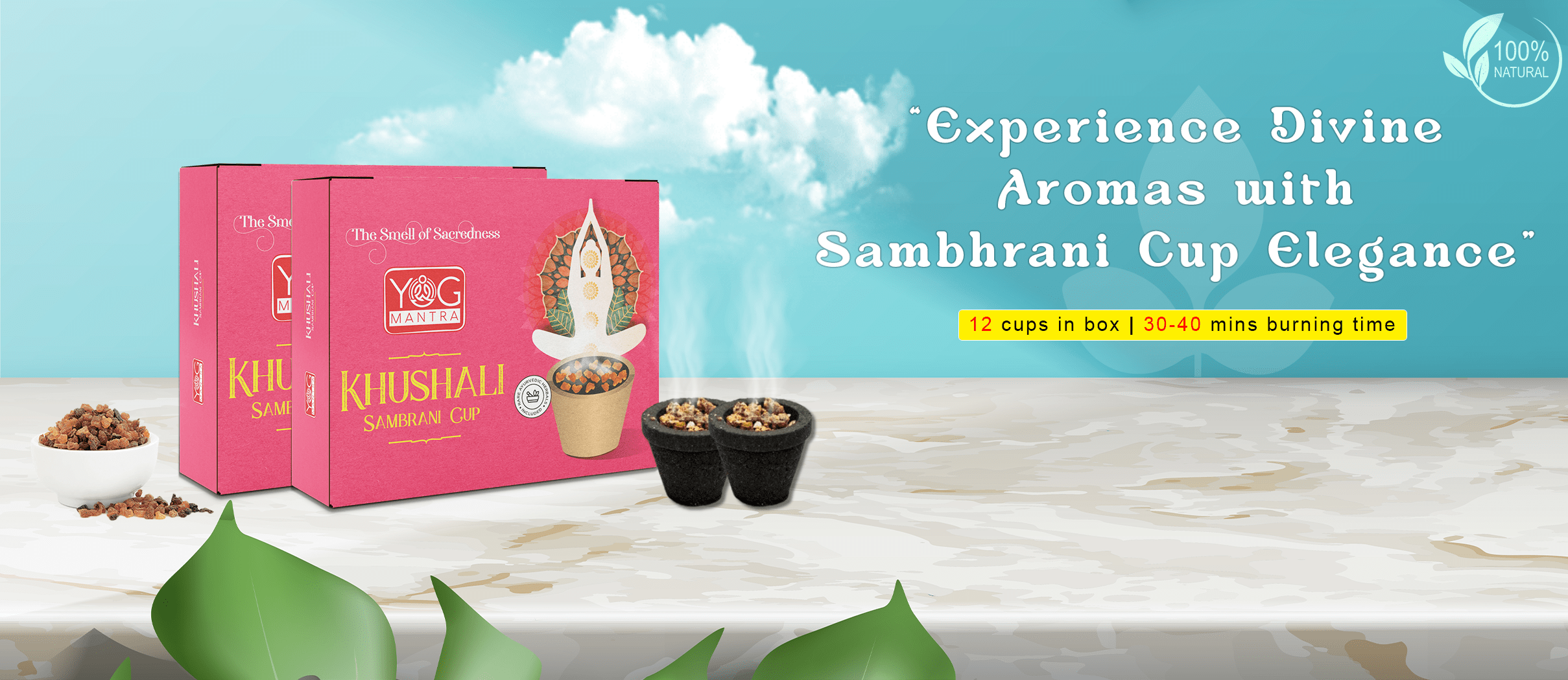 Discover the transformative power of YogMantra's Khushali Sambrani Hawan Cup